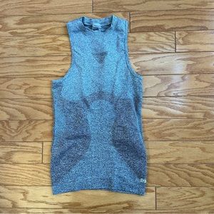 EUC Gymshark Seamless Vest Grey Size S